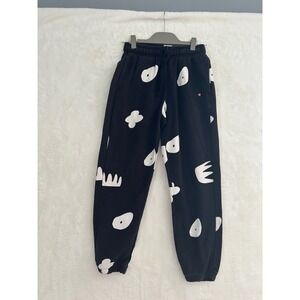 Jordan Artist Series Jacob Rochester Black White Graphic Fleece Sweatpants Small